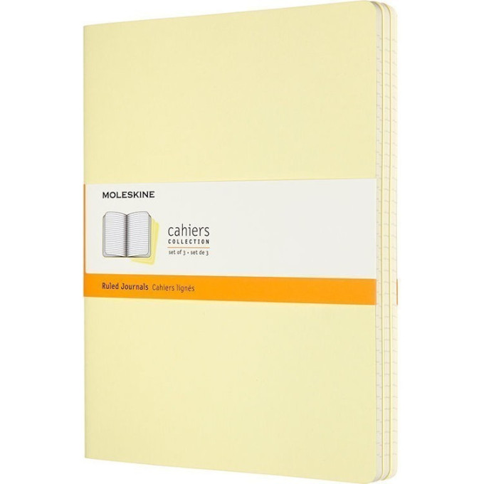 Блокнот MOLESKINE Cahier Journal Large, линейка, нежно-желтый CH016M23